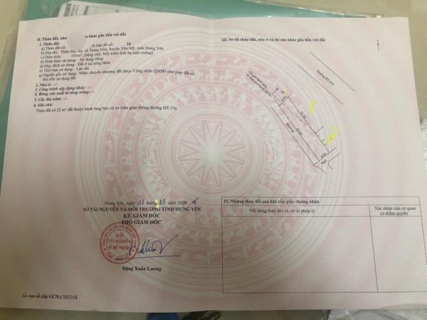 CHÍNH CHỦ BÁN ĐẤT TẠI BÙI XÁ - TRUNG HOÀ - YÊN MỸ
