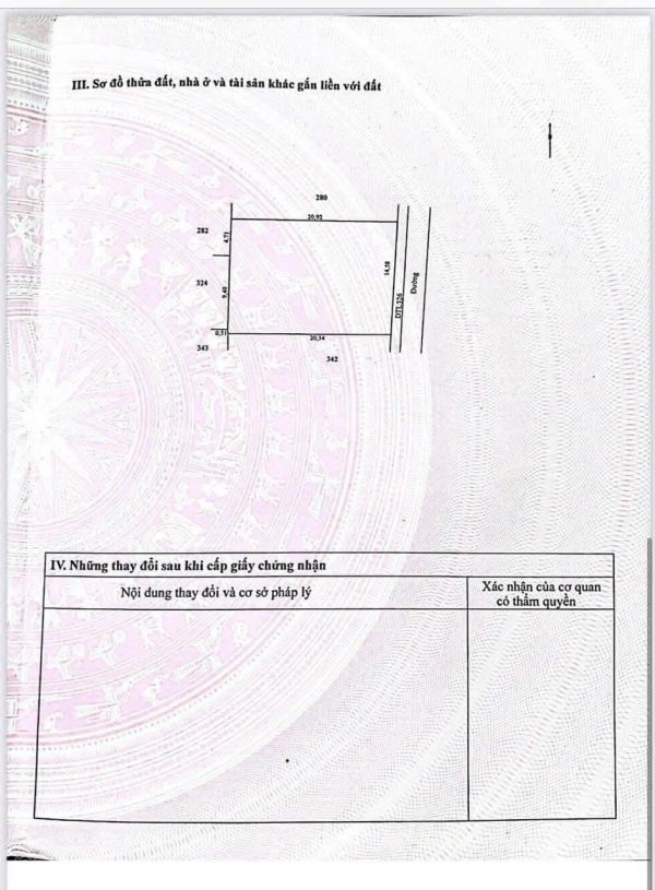 Đất Ông Đình Khoái Châu Hưng Yên 301 m phun thổ cư đg trc mặt 6m giá chỉ 1xtr