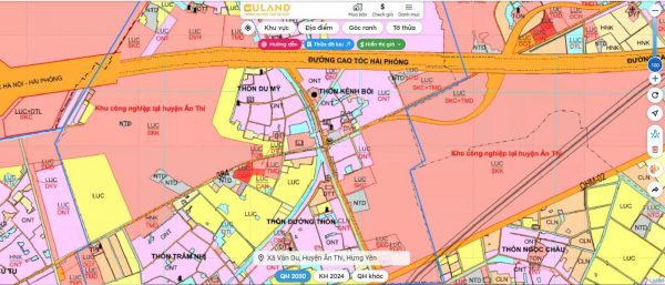 BÁN LÔ ĐẤT ĐẤU GIÁ VỊ TRÍ KIM CƯƠNG TRUNG TÂM KHU CÔNG NGHIỆP VÂN DU, ÂN THI, HƯNG YÊN