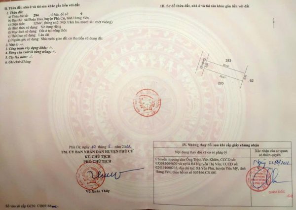 Siêu hiếm! Bán gấp lô đất vàng, nhân đôi giá trị, đón sóng giải ngân đầu tư công Phủ Cừ, Hưng Yên.