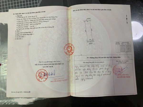 Lô 2 mặt tiền An Cầu, Tống Trân, Phù Cừ vị trí tâm khoáng nóng
