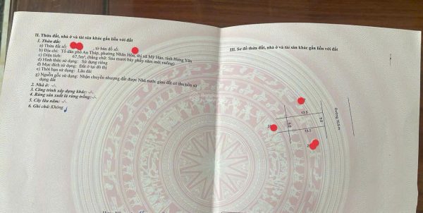 Bán lô đất siêu víp tại phường Nhân Hòa thị xã Mỹ Hào