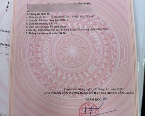 Cần bán lô góc 73,6m2 đất Nhân Nội, Tân Tiến, Văn Giang, đường 4m oto vào tận đất