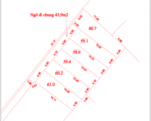 Cần bán mảnh đất 60m2 cách chợ Đông Tảo 200m giá đầu tư 1.190 tỷ