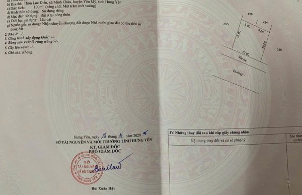 Bán nhanh lô đất giãn dân Minh Châu – Yên Mỹ, vị trí đẹp, sổ đỏ sẵn sàng